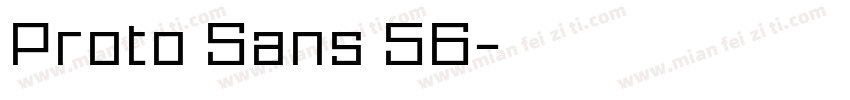 Proto Sans 56字体转换